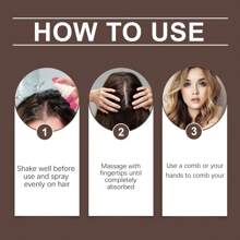 Spray de Champú Seco de Sal Marina Hoegoa, Spray de Champú Seco para Estilizar el Cabello Sin Lavado, Gel para el Cabello, Control de Aceite Refrescante, Agente de Spray Suave y Esponjoso - 1 - Ver 7