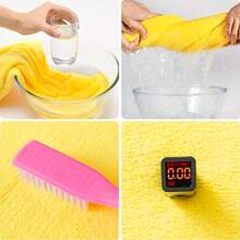 1 Stück Kinder Korallenfleece Kapuzenmantel Bademantel, Cartoon Design weiches saugfähiges Schwimmponcho