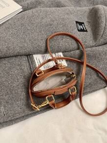 New Mini Handbag Shell Shape. Cute & Fashionable Compact Crossbody Bag. Versatile Evening Clutch. Accessory Pouch Case, Coin Purse, Small Mini Bag - A - View 11