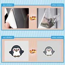 50 PCS Cute Penguin Stickers Vinyl Aesthetics Stickers, Decals, Scrapbooking, Diary, Bumper, Skateboard, Water Bottle, Cartoon, Hard Hat, Car Stickers