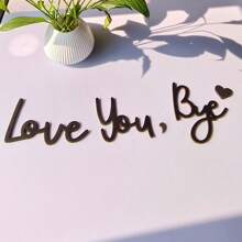 Wooden Love You Bye Sign Above Door, Love You Bye Door Topper, Love You Bye, Love You Bye Sign, Love You, Bye Sign, Love Signs For Home Decor, Love You Bye Wall Decal