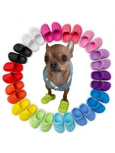 2pcs Mini Cool Pet Shoes Photo Prop, Classic & Simple Design, Cute Cat Dog Toy, Funny Novelty Accessories/2pcs/1pair Mini Porous Shoes Classic Design Cats And Dogs Pet Photography Accessories Cute And Fun Toys For Small Pets Puppy Shoes Cartoon Accessories Cute Mini Shoes