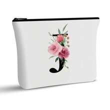 母亲节礼物 帆布化妆包 便携拉链化妆包 大容量拉链手拿包 小邮包 化妆包 旅行包 简约化妆包