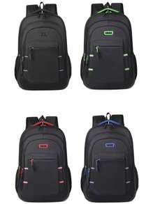 1pc Large Capacity Business Backpack, Fits Up To 17-Inch Laptop, Adjustable Shoulder Strap, Casual , Ideal For Commuting, Work And Travel, Suitable For School Season, Daily Commute And Vacation