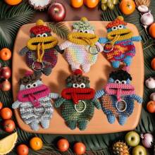 1 Stück dicklipper Monster Schlüsselaufbewahrung zum Herausziehen, handgewebte Schlüsseltasche, lustiger Autoschlüssel Überzug, Hausmeister Schlüsselanhänger Schlüsseltasche zum Herausziehen, unisex handgewebte Schlüsseltasche mit dicken Lippen, neuartiger Würst-mäuler-Autoschlüsselüberzug, handgewebter lustiger Würst-mäuler Monster Schlüsselanhänger, Valentinstag Geschenk, Badezimmerregal, Haken Aufhänger, Wandbilder, weißer Haken, schwarz, Klebehaken, Handtaschenaufhänger Wand, Wanddekorationen, Bilderrahmen Haken