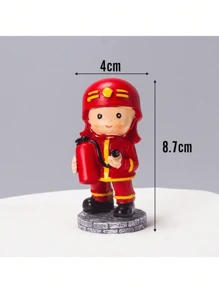 1 件消防云梯车，蛋糕顶部装饰，消防员，生日派对，消防员英雄主题生日蛋糕装饰消防车装饰消防蛋糕装饰 - 彩色 - 查看 4