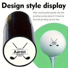 Customizable, Quick-Drying Waterproof Personalized Golf Ball Stamp, Making Your Golf Balls Look Unique. The Most Special Gift For Golfers. Reusable Golf Ball Marker Tool For Identifying Golf Balls. For Golf Balls, Golf Accessories, Gifts For Golf Enthusiasts - Multicolor - View 11