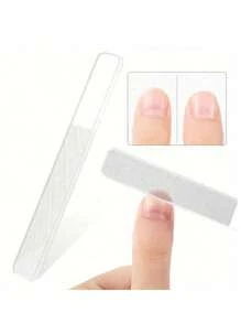 8 件装纳米抛光锉刀玻璃天然指甲锉水晶指甲抛光器带收纳盒适用于天然指甲 - 無色 - 查看 8