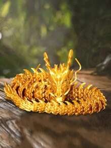 1 Stück 30 cm beweglicher 3D gedruckter chinesischer Drachen Figur - flexibles Gelenkmaterial, perfekt für Heimdekoration, Partyfavoren, Schulmaterial, Schulanfang