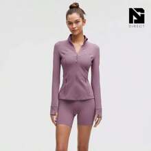 Lululemon Define Jacket Nulu Women's Lightweight, Full Zip Running Track Jacket-For Yoga Gym Running-Sweat-Wicking-Yoga-All Seasons Sport-Spring/Summer-Autumn/Winter-Mother's Day Gifts-Father's Day Gift - Lavender Lux - 查看 2