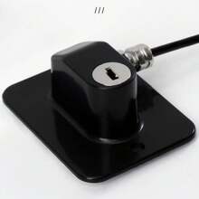 1pc Multifunctional White Cabinet Door Lock, Drawer Lock, Window Lock, Includes 2 Keys And Screws