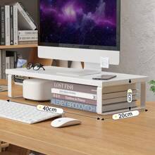 Notebook Computer Stand Desktop Computer Screen Desktop Elevated Desktop Storage And Storage Pad Elevated - White-a-1pcs - View 4