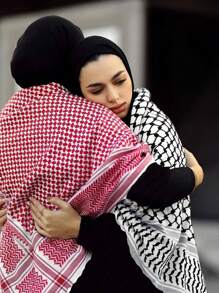 1 pièce Foulard carré en jacquard/écharpe pour la tête - Multicolore - Voir 1