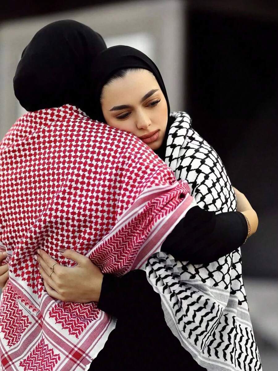 1 pièce Foulard carré en jacquard/écharpe pour la tête - Multicolore - Voir 1