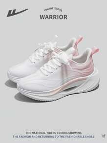 1 Pair Women's Lace Up Sports Shoes, Mesh Breathable Non-Slip Comfortable Versatile Lightweight Running Sneakers For Outdoor Casual Wear