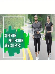 1 Paar Universal Kühlender Armstulpen für Herren und Damen - Nylon-Mischung mit UV-Schutz, Kompressionsarmstulpen, geeignet für Outdoor-Sport, Golf, Radfahren, Angeln, Wandern, Sonnenschutz und Isolation