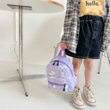 Kids Toddler Girls Boys Backpack Cartoon Dinosaur Lightweight Large Capacity Schoolbag Children Bag Knapsack - Purple - View 5
