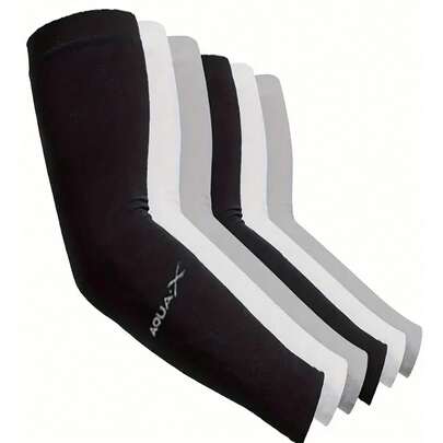 1 Pair Universal Cooling Arm Sleeve For Men And Women - Nylon Blend Anti UV, Compression Arm Sleeve, Suitable For Outdoor Sports, Golf, Cycling, Fishing, Hiking, Sun Protection And Insulation