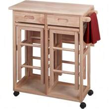 Winsome Wood Suzanne Kitchen, Square, Natural, Beech