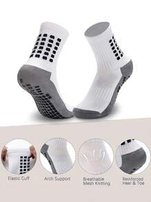 4 pares de calcetines deportivos para jóvenes, calcetines de fútbol para niños, calcetines de fútbol y acondicionamiento físico para jóvenes, adecuados para entrenamiento, al aire libre, durables, aptos para niños y niñas de 8 a 12 años