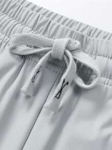 Pantalones deportivos elásticos y rectos de mujer, pantalones casuales de yoga, entrenamiento y gimnasio para el verano - Gris Claro - Ver 5