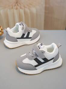 1双儿童运动鞋春季新款舒适柔软儿童鞋男童鞋软底休闲鞋宝宝百搭轻便鞋 - 灰色 - 查看 4