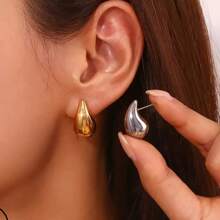 Drop Earring In Silver Or Gold