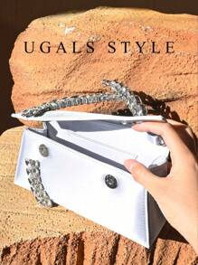 Bolso de embrague de acrílico con aplicaciones de pedrería para mujer, estilo de noche, perfecto para fiestas, bodas, cenas/banquetes, que combina con vestidos de novia, vestidos de gala, vestidos de baile de graduación, vestidos de cumpleaños y vestidos de fiesta para mujer