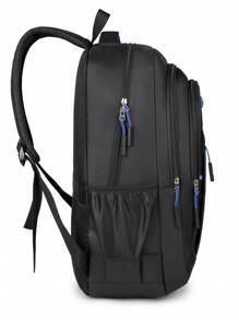 1pc Large Capacity Business Backpack, Fits Up To 17-Inch Laptop, Adjustable Shoulder Strap, Casual , Ideal For Commuting, Work And Travel, Suitable For School Season, Daily Commute And Vacation