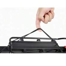 Deemount Bicycle Luggage Carrier Cargo Rear Rack Shelf Cycling Bag Stand Holder Trunk Fit 20-29'' Mtb &4.0'' Fat Bike - 黑色 - 查看 7