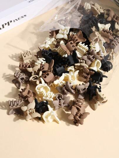 15/20/30 piezas Clips de pelo versátiles y de moda de tamaño pequeño para mujeres, pinzas para flequillo, ganchos de pelo simples, clips de pelo vintage, accesorios de pelo con pinza para otoño e invierno para mujeres para looks de vacaciones, mujer, playa de verano