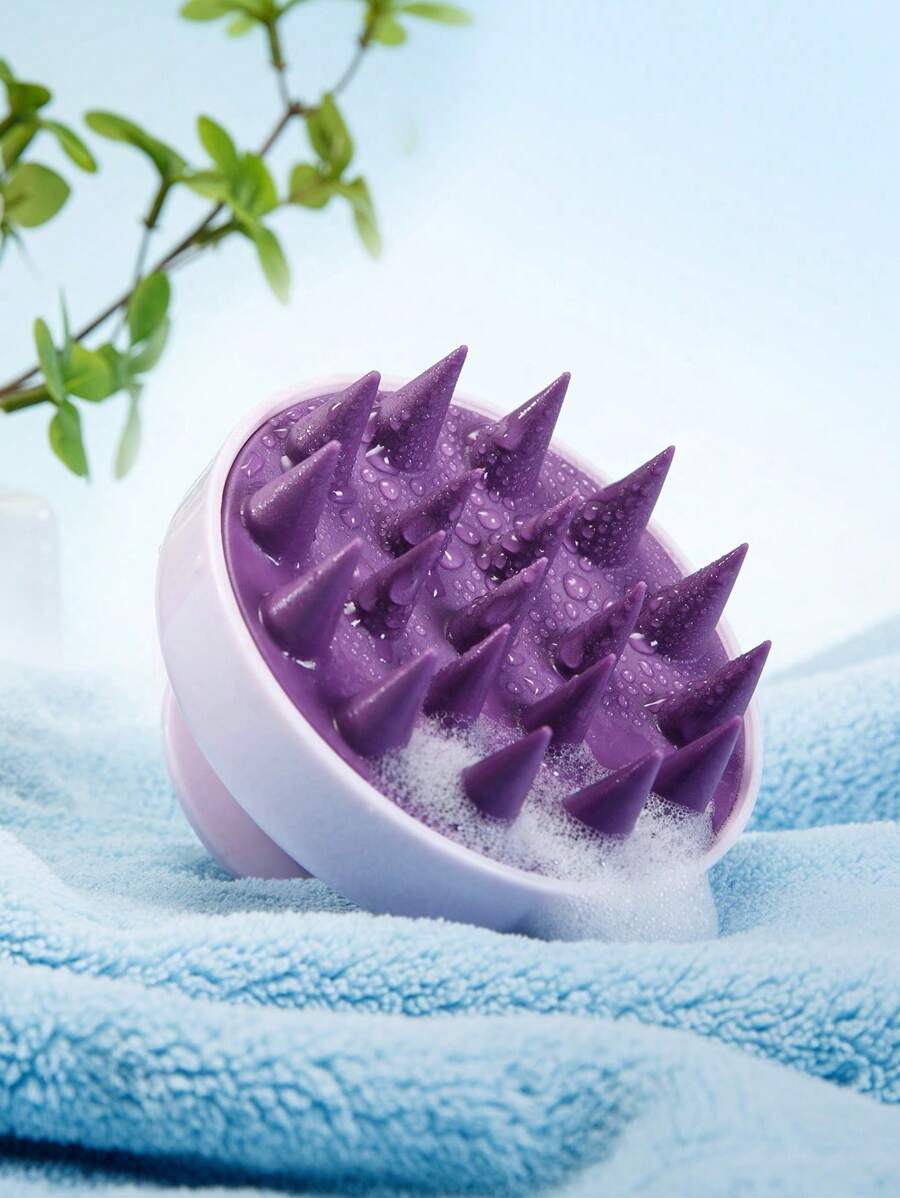 1pc Scalp Massage Shampoo Brush, Silicone Shampoo Brush Scalp Clean Soft Bath Comb Hair Tools