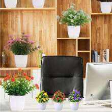 1 pieza Planta falsa en maceta, planta artificial pequeña para decoración del hogar, helecho artificial para interior, decoración para mesa de baño, escritorio, dormitorio, gabinete y cocina, decoración de primavera, regalo de decoración para habitación, dormitorio, cumpleaños y graduación