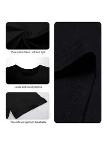 Live Fast! Eat Trash! Plus Size Women's Oversize Women T-Shirt (Animal Print) - Black - View 5