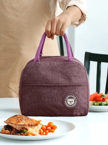 12 pz Lonchera Térmica Bolsa De Almuerzo COLORES AL AZAR - Multicolor - Ver 8