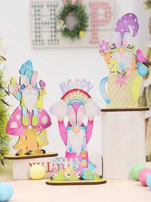 Decoraciones de Pascua Hágalo usted mismo Gnomo sin cara creativo Hombre viejo Decoración para el hogar Regalos para fiestas, Adecuado para fiestas de Pascua, fiestas festivas