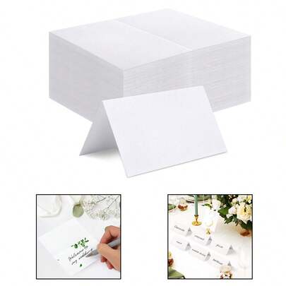 50pcs/20pcs/10pcs - Customizable Banquet Seating Cards, Table Decor Cards, Directional Cards, Name Tags, Wedding Cards, Suitable For Wedding, Dinner, Banquet