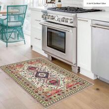 1 件水晶天鹅绒斑点地毯、门垫 - 防水、防滑、易于清洁、可机洗、柔软舒适的地毯，适用于入口、厨房、客厅、卧室、走廊、浴室、洗衣房 - 家居装饰