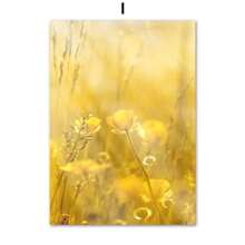 1 pieza de girasol de primavera, molino de viento de limón, casa de campo, flores amarillas, paisaje, carteles, arte de pared, pintura en lienzo para pasillo, decoración interior del hogar, sin marco