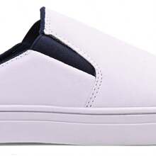 Lala Men's Iate Mule Slip On Leather Sneakers Easy To Wear Stylish - Navy Blue - View 3