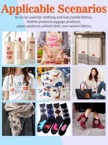 Colorful PU Heat Transfer Vinyl Roll, Various Colors Available, Easy To Cut And Peel, DIY Heat Press Pattern Transfer Film Suitable For T-Shirts, Pillows - Multicolor - View 9