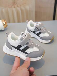 1双儿童运动鞋春季新款舒适柔软儿童鞋男童鞋软底休闲鞋宝宝百搭轻便鞋 - 灰色 - 查看 3