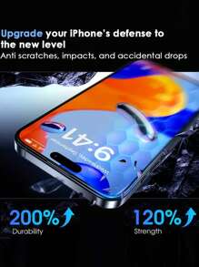 2 piezas de protector de pantalla de vidrio templado con privacidad, compatible con Apple 16e, 16, 16 Pro, 16 Pro Max, 16 Plus, 15 Pro Max, 14, 13, 12, 11, XS Max, XR, 7, 8 Plus, regalo antiespia para cumpleaños, familia, amigos, accesorios de teléfono