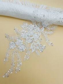 1pc Flower Design DIY Decoration - White - View 2