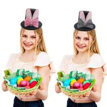1pc Easter Plush Rabbit Ear Hat, Cosplay Costume Accessory, Photo Prop, Party Decoration