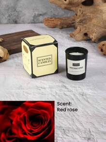 1 PIEZA Vela de vidrio aromática de color negro brillante, adecuada para restaurantes, hoteles, salas de estar, dormitorios. Conjunto romántico para la cena y decoración para bodas, velas para fiestas y decoración del hogar, velas sin humo ni olor para cenas a la luz de las velas, se puede usar como regalo, decoración del hogar, adecuado para Pascua, temporada de bodas, Día de San Valentín