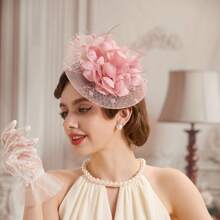 Fascinators Hat Kentucky Derby Tea Party Headwear For Women Girls Flower Mesh Ribbons Headband