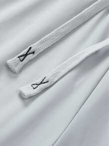 Pantalones deportivos elásticos y rectos de mujer, pantalones casuales de yoga, entrenamiento y gimnasio para el verano - Gris Claro - Ver 4