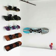 Surfboard Wall Rack - Coffee Brown - View 8