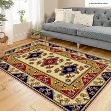 1 件水晶天鹅绒斑点地毯、门垫 - 防水、防滑、易于清洁、可机洗、柔软舒适的地毯，适用于入口、厨房、客厅、卧室、走廊、浴室、洗衣房 - 家居装饰